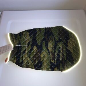 Oliver Thomas Reflective Large Green Camouflage Camo Dog Jacket Coat